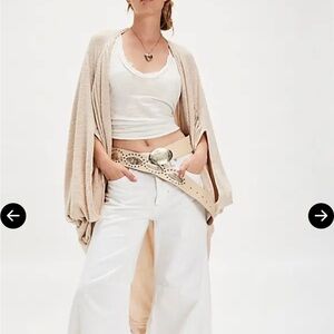 Free people Oversized Cocoon Duster - Neutral